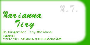 marianna tiry business card